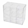 Caja de Almacenamiento de Cuentas Huisi, Organizador de Escritorio Transparente Tipo Cajón de Nueve Compartimentos para Cuentas y Accesorios de Joyería