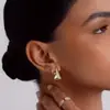 Pendientes Triangulares Geométricos Personalizados Transfronterizos Europeos y Americanos Pendientes Gruesos Simples Joyería de Moda Tendencia Regalos de Fiesta para Niñas