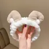 Tiara de Orelhas de Gato de Desenho Animado para Meninas Lavarem o Rosto e Aplicarem Máscara Facial, Tiara Especial para Lavar o Cabelo, Tiara, Faixa de Cabelo, Acessório de Cabeça Antiderrapante