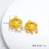 Colar de Cadeia para Bebê com Pingente de Cadeado de Longevidade Banhado a Ouro Atacado, Corrente para Suéter com Pingente de Cadeado da Fortuna, Mesmo Estilo das Lojas de Ouro, Presente para Lua de Mel e Primeiro Aniversário