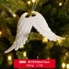 Colgante de Ángel Pluma Tacones Altos Decoración de Árbol de Navidad Copo de Nieve Colgante Pequeño Colgante de Plástico Alce
