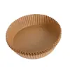 Fabricante de papel para freidora de aire Papel de aceite inglés Cesta de frutas de hierro forjado Caja de plato de frutas Papel impermeable para horno Comida a prueba de aceite