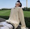 Moletom Diablo High Street Gola Redonda Coleção Primavera e Outono 2025 Estilo Americano Marca Tendência Solto Zíper Design de Nicho Manga Longa Planky Bonito Top