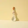 Juego de Vajilla de Cerámica con Color Bajo Esmalte de Manzana Linda de Dibujos Animados para Uso Doméstico - Tazones, Platos, Tazones para Arroz, Platillos, Cucharas, Platos para Cenar, Vajilla