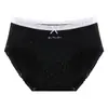 Pantaletas de Algodón Puro con Entrepierna Extendida para Mujer, de Lunares, Cintura Media, Sensación de Piel Desnuda, Algodón para Chicas Estudiantes, Transpirables que Absorben la Humedad, Bikini con Borde de Volantes