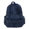 Mochila de Moda de Mezclilla Tendencia 2025 Nueva Versátil Gran Capacidad Estudiante Escolar Mochila de Viaje Casual para el Trabajo