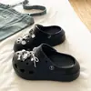 Song Xiaoke 2026 Modelo Nuevo para Aumentar la Altura Suela Gruesa Simples Casuales EVA Puntera Cerrada Zuecos para Mujeres y Parejas para Uso al Aire Libre