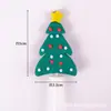 Cola macia Papai Noel plug-in para bolo boneco de neve saco de presente cartão de bolo plug-in Natal tridimensional decoração de mesa de sobremesas
