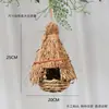 Jardim de Infância Ninho de Pássaro Decoração Suspensa Criativa Ambiental Estilo Floresta Material de Arranjo de Ambiente de Canto Natural Pingente Folha Verde Cipó Ninho de Pássaro