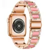Correa para Apple Watch - Correa de Metal de Acero Inoxidable con Cuentas de Piedra Ojo de Gato para Apple Watch SE 654