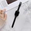 Adecuado para Apple Watch 5678910 Línea de Coche Correa de Cuero Liso para Cintura Pequeña iWatch S10 Pulsera de Cuero