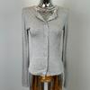 Coreia do Sul Dongdaemun Novo Produto Embeleza o Corpo ~ Camiseta Cardigan Corporal Mostrada com Gola de Cisne Suave e Confortável