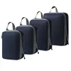 Conjunto de Compressão para Armazenamento de Viagem com 7 Peças para Roupas Sapatos Higiene Pessoal Cosméticos Sacos de Armazenamento Sacos Impermeáveis Armazenamento Portátil