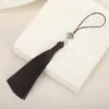 10 cm de Largo Borla Xiangyun Ruyi Oreja Colgante Ventilador Antiguo Oreja Hogar Hanfu Solapa de Presión Accesorios Colgantes Oreja