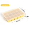 Bandeja de Hielo Grande Sellada de Silicona con 15 Compartimentos Molde de Grado Alimenticio Refrigerador Doméstico Caja de Hielo Colorida Artefacto para Cubitos de Hielo Venta al por Mayor