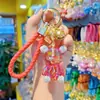 Llavero Colgante de Oso Transparente con Diamantes de Resina Creativos Colgante de Llavero de Moda Colgante para Bolso de Chica de Lujo Ligero