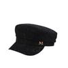 Gorra de encaje para niños, gorra hueca con diamantes de imitación, boina elegante estilo Chanel fina de primavera y verano, gorra octogonal plana