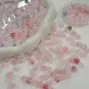 Vidrio Imitación Gelatina con Agujeros Estrella Rosa Claro Estéreo con Agujeros Funda para Teléfono Móvil Hecha a Mano DIY Collar Pasador para el Cabello