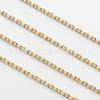 Latão Versão coreana de borda cortada lateral soldada corrente cruzada convencional universal colar feminino acessórios semiacabados pedido de fábrica
