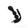 Apuramento de Silicone Plug Anal massageador de vibração traseira contas anais vibração puxar contas plug anal entrega por atacado