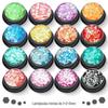 Net adesivos de unhas vermelhas laser cor mágica 1 + 2 + 3 milímetros lantejoulas mistas atacado Esmalte cola gota material de maquiagem
