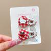 Presilha de Cabelo Mini Desenho Animado Doce da KT para Crianças Cabelo Quebrado Franja Lateral Cabelo Menina Fofa Coração Y2K Acessório de Cabeça Feminino