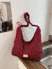 Bolso bandolera nuevo estilo coreano minimalista con estampado de estrellas 2026, blanco y negro, gran capacidad, bolso de axila, bandolera casual versátil a rayas