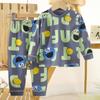 Nuevo Conjunto de Pijama para Niños, Ropa de Otoño y Pantalones de Algodón Puro para Niños, Ropa de Estar 100% Algodón para Niñas, Ropa de Otoño e Invierno para Niños