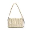 Bolsa Nuvem Plissada de Nicho High-End para Mulheres, Bolsa Pequena Quadrada Simples e Versátil para o Dia a Dia, Bolsa de Ombro Elegante para Axila