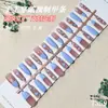 Nuevas Pegatinas para Manicura Azul Francés Parches para Uñas Portables High-End de Instagram