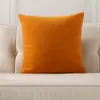 Almohada lumbar de terciopelo de color sólido estilo nórdico, cojín de sofá de color sólido, almohada lumbar para oficina con respaldo