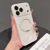 Adequado para Capa de Celular com Suporte Giratório Apple 18Promax, Capa Protetora de Vidro Ice-Sense iPhone 17 Janela Grande 16
