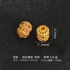 Prata Esterlina 925 Banhada a Ouro Acessórios DIY Contas Redondas com Diamante Colorido Contas Cilíndricas Estilo Antigo Contas Espaçadoras Olho de Libélula Contas Soltas Acessórios