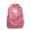Mochila de Cuadros Estilo Japonés para Estudiantes de Secundaria y Preparatoria, Mochila Ligera Versátil Casual para Niñas, Estilo Mori