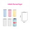 Ailixiong Máquina Maullido Papel de Impresión Blanco y de Colores 57*30 Máquina Correctora de Errores Papel Térmico Herramienta para Documentos Uso Especial