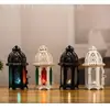 Portavelas de Vidrio Marroquí Estilo Europeo Transfronterizo, Lámpara de Viento de Metal, Taza Creativa de Velas de Aromaterapia, Adorno Decorativo de Hierro