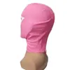 Touca Sexo Rosa de Látex Máscara de Látex com Zíper Cosplay touca cosplay