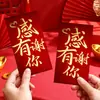 Bolsa Envelope Vermelho de Bênção de Aniversário 2026 com Design Criativo de Caractere de Longevidade, Pacote Vermelho Fosco Espessado para Desejos de Aniversário de Idosos