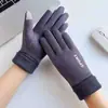 Luvas Quentes de Outono e Inverno para Homens e Mulheres, Estilo Casal, À Prova de Vento, Forradas com Lã, para Ciclismo, Antiderrapantes, com Tela Sensível ao Toque, Luvas Quentes de Camurça Atacado