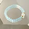 Pulsera Dulce de Nudo de Bambú Azul Marino, Diseño de Nicho, Súper de Ensueño y Fresca, Pulsera de Amistad, Joyería Simple y de Alto Valor