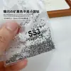 Pedras de Strass Pretas com Fundo Plano para Nail Art, Pedras de Strass Deslumbrantes Pretas Cinza Mineral de Vidro em Formato de Leque Rei, Joias Pequenas Redondas de Strass