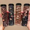 Banda de Goma Marrón Cuerda para el Cabello de Mujer Alta Elasticidad Duradera Nuevo Estilo Anillo para el Cabello Cola de Caballo Alta Cuerda para la Cabeza de Alto Sentimiento