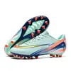 Zapatos de fútbol de caña alta transfronterizos para hombre con tacos largos AG y tacos TF para césped artificial, adecuados para adolescentes, estudiantes y adultos para competición y entrenamiento.