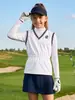 2026 PGM Roupa de Golfe Infantil Meninas Verão Manga Curta Regata Respirável Vestuário Infantil