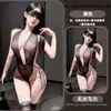 Gato Noturno Lingerie Erótica Renda Tela Alça no Pescoço Quente Transparente Recorte Tiras Cruzadas na Lateral Body Modelador