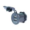 Cargador de Teléfono Móvil para Coche Kewig Kewig de Motocicleta y Barco Modificado 3.1A Cargador de Coche 12V Carga Rápida Modificada Pantalla Digital