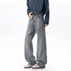 Nuevos Pantalones de Mezclilla Americanos de Alta Calidad para Hombre Otoño/Invierno 2026, Corte Slim Fit Ligeramente Acampanado para Adolescentes con un Look Sofisticado