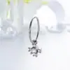 Nuevo Diseño de Nicho de Henson Jewelry Aro para Oreja Sin Costura de 0.8 mm de Diámetro Colgante de Cruz Joyería para Piercing