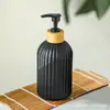 Frasco de Vidro de Luxo Acessível Escandinavo para Loção, Desinfetante para Mãos, Saboneteira Tipo Pump, Sub-Frasco para Shampoo e Gel de Banho, Alto Valor