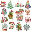 Llavero de Pintura de Diamantes DIY 5D Navideño Fabricante de Fuente Transfronteriza de Amazon Xiyin Venta al por Mayor Gran Volumen